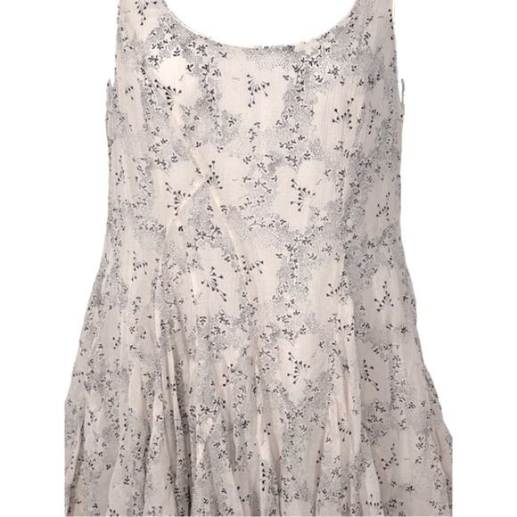 Rebecca Taylor Floral Print Godet Mini Dress Size 10 NWOT Fit & Flare Silk - Picture 7 of 16